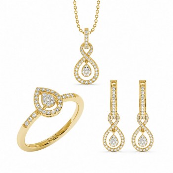 Set de Bijuterii cu Diamante de 0.78 ct