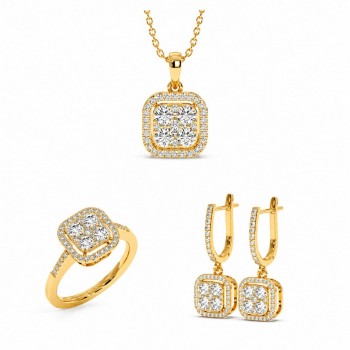 Set de Bijuterii cu Diamante de 2.59 ct