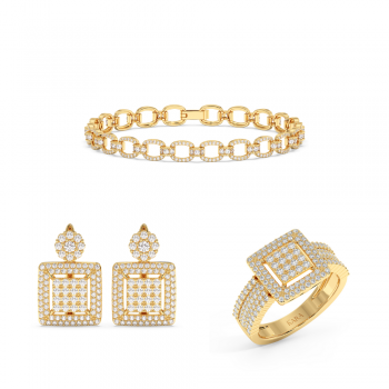 Set de Bijuterii cu Diamante de 4.17ct