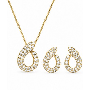 Set de Bijuterii cu Diamante Marquise cut de 6.38 ct si diamante rotunde de 1.63 ct