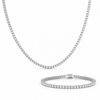 Set Tennis cu diamante de 12.95 ct