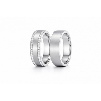 Verighete cu diamante albe de 0.90ct