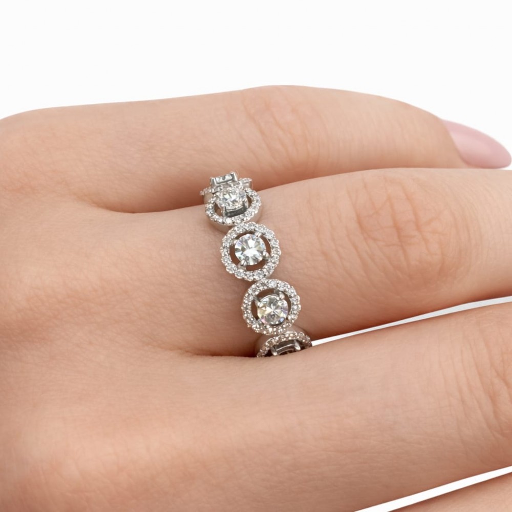 Verigheta Eternity cu diamante de 1.65 ct