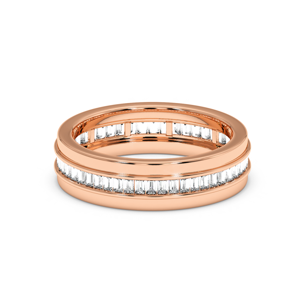 Verighete cu Diamante Baget de 1.03 ct si diamante rotunde de 0.54 ct