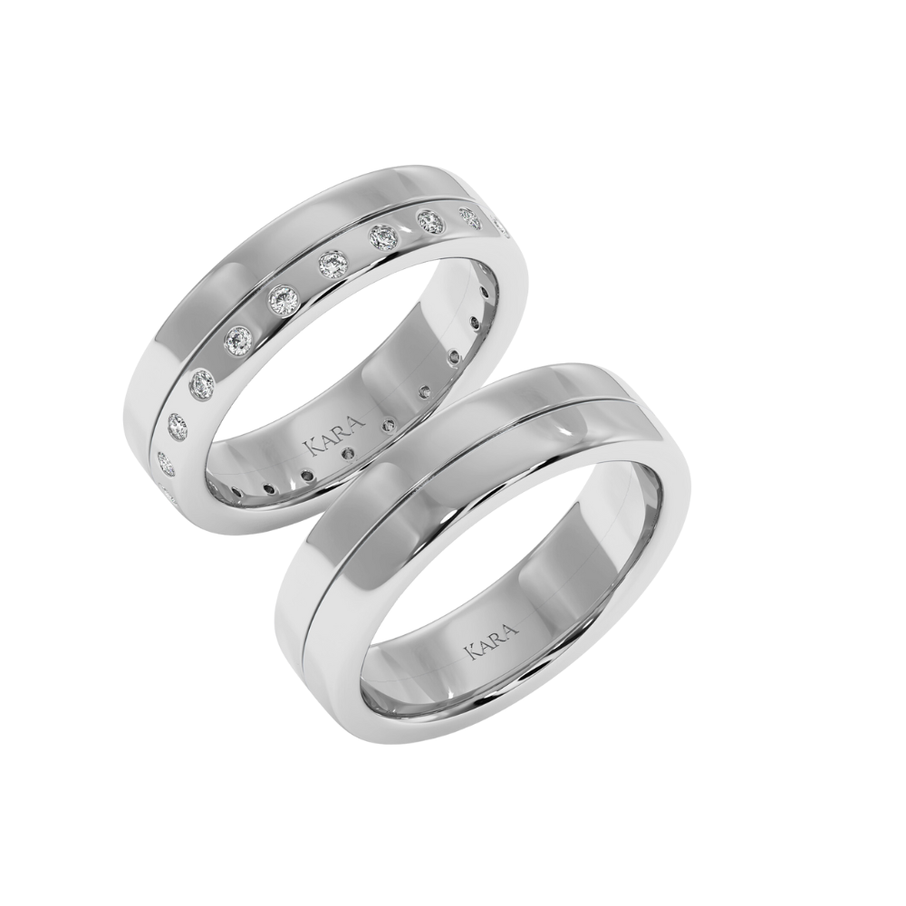 Verighete cu diamante de 0.27ct